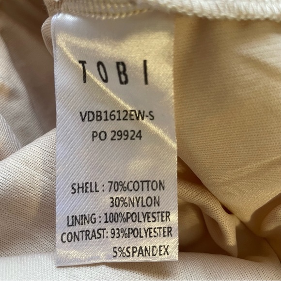 Tobi White Lace Mini Dress Size Large - Picture 10 of 12